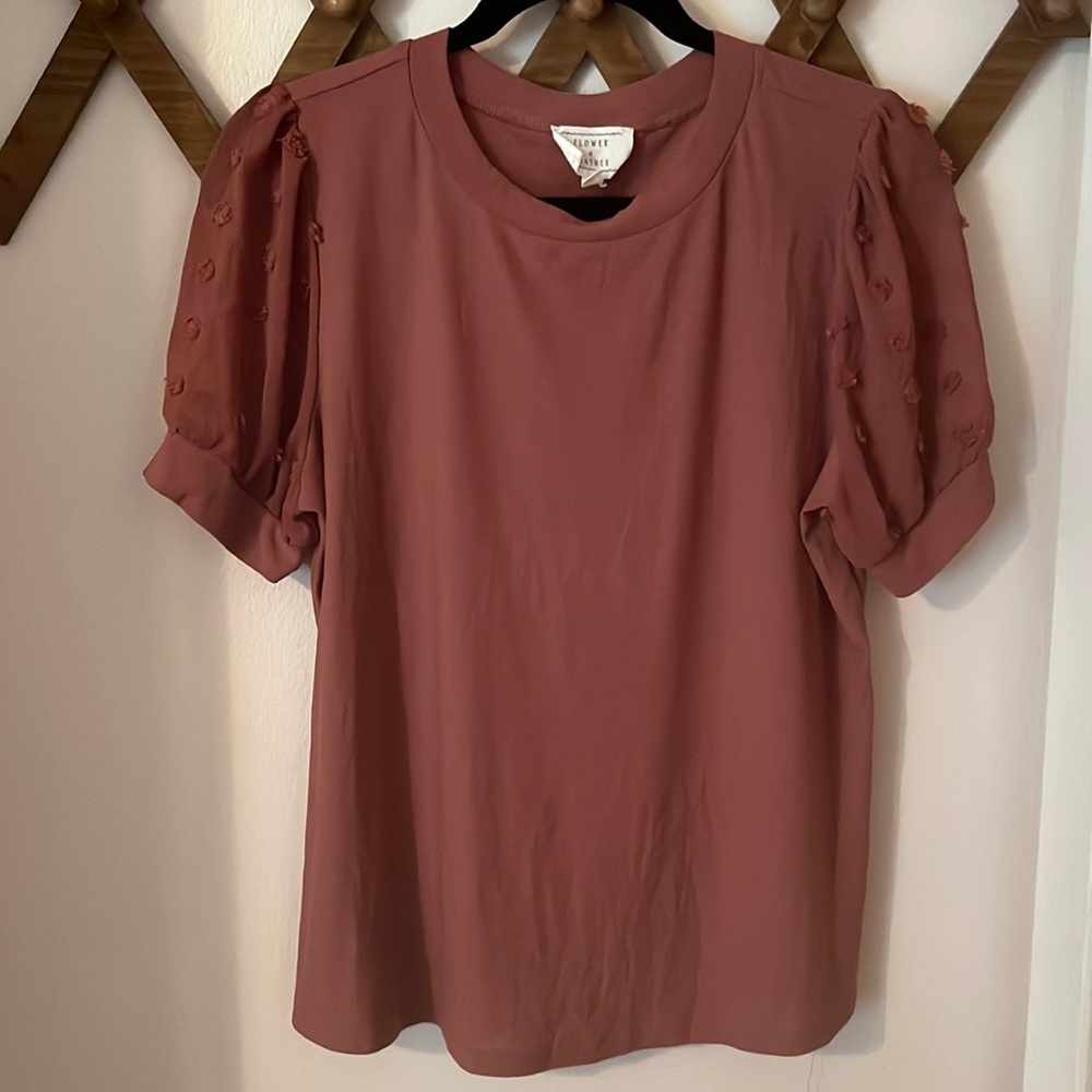 Mauve top Size L